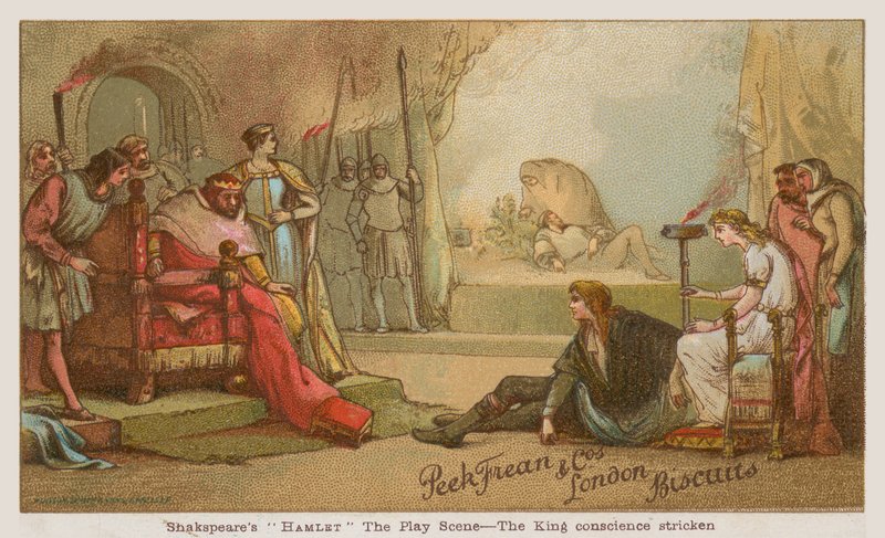 Szene aus Shakespeares Hamlet von English School