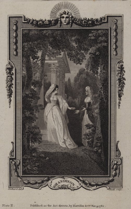 Szene aus Die Geschichte von Sir Charles Grandison, von Samuel Richardson von English School