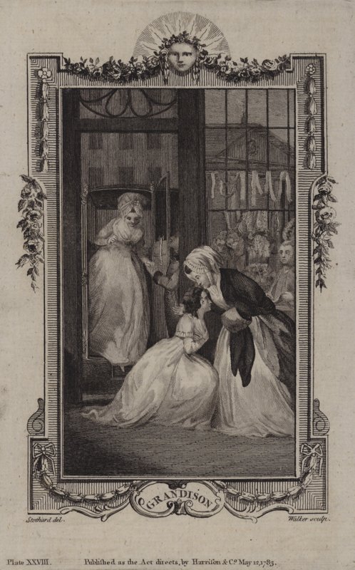 Szene aus Die Geschichte von Sir Charles Grandison, von Samuel Richardson von English School