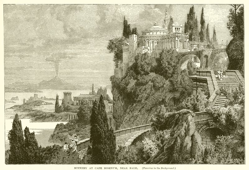 Landschaft bei Kap Misenum, nahe Baiae von English School