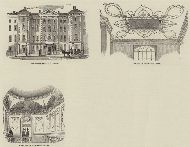 Schomberg House, Pall Mall von English School