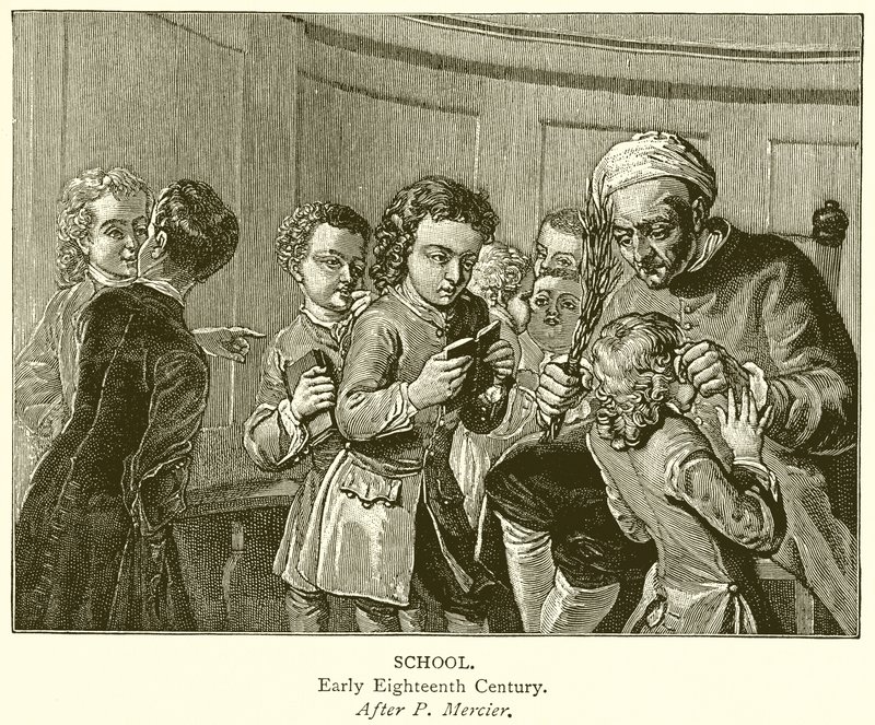 Schule. Frühes achtzehntes Jahrhundert von English School