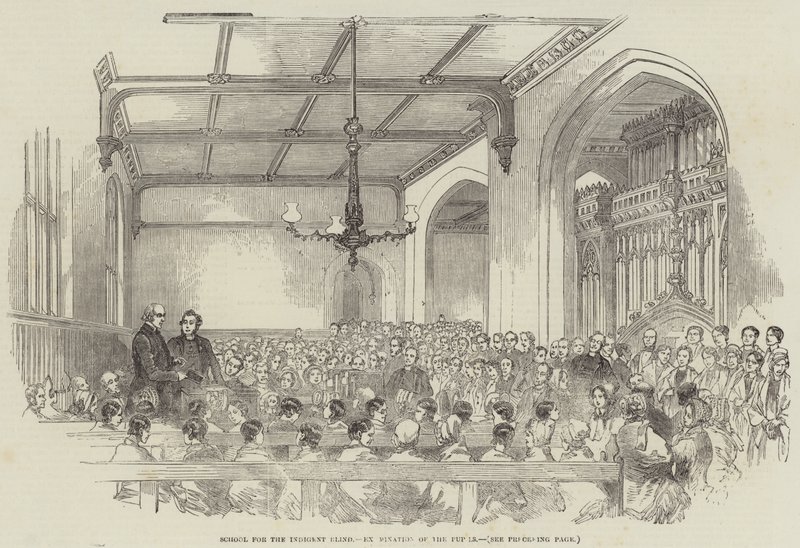 Schule für Blinde, Prüfung der Schüler von English School