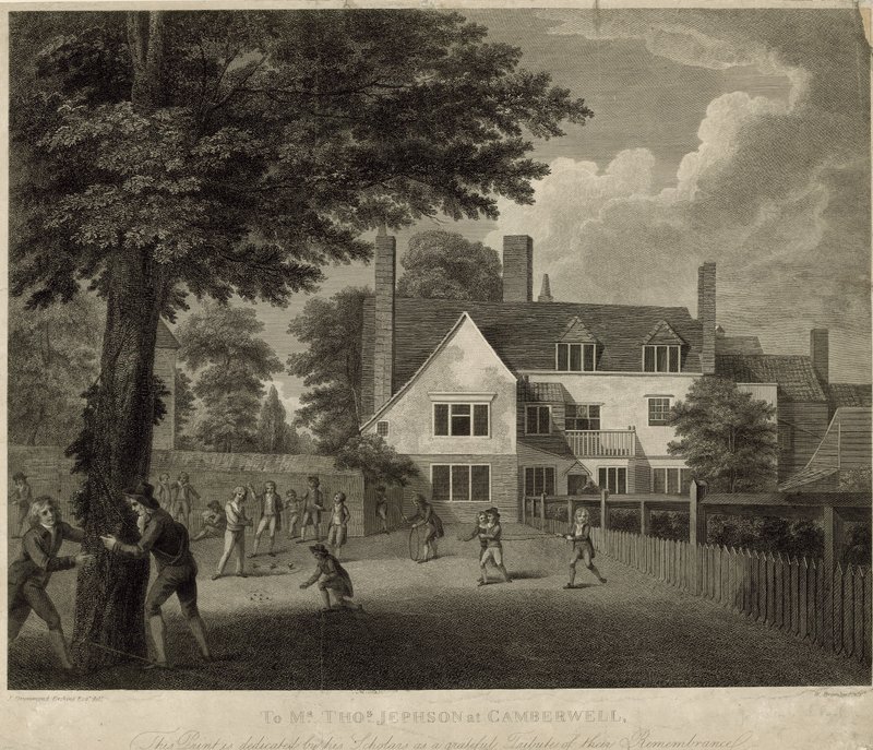 Schule von Dr. Thomas Jephson, Camberwell, London von English School