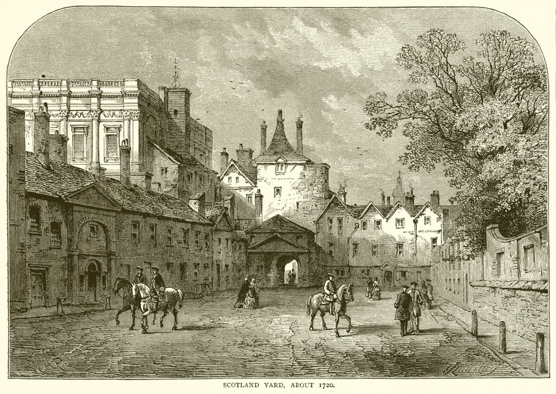 Scotland Yard, um 1720 von English School