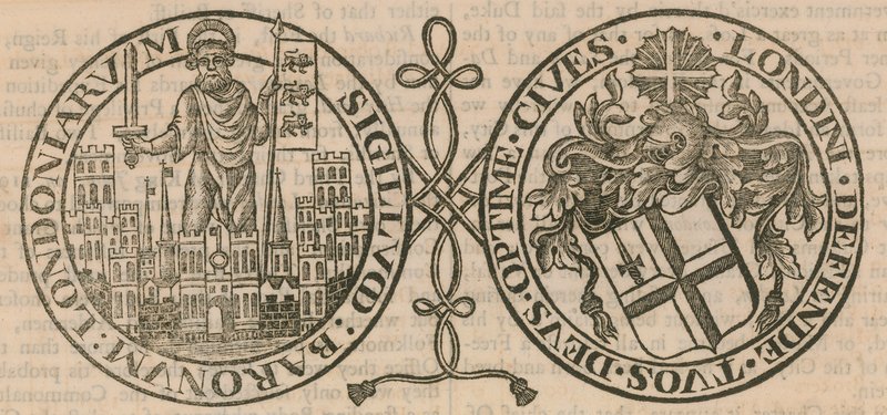 Siegel der Corporation of London von English School