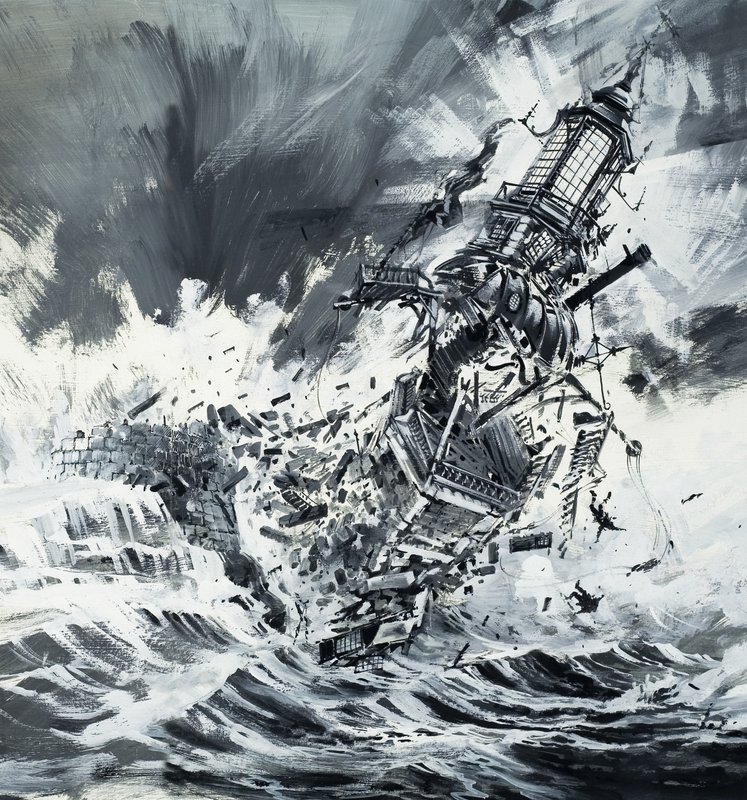 Wächter des Ozeans (Zerstörung des Pharos-Leuchtturms) von English School