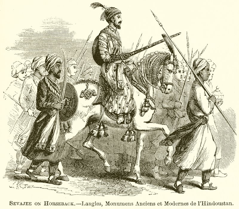 Sevajee zu Pferd.--Langles, Monumens Anciens et Modernes de l