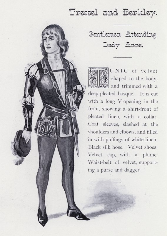 Shakespeares König Richard III: Tressel und Berkley, Gentlemen, die Lady Anne begleiten von English School