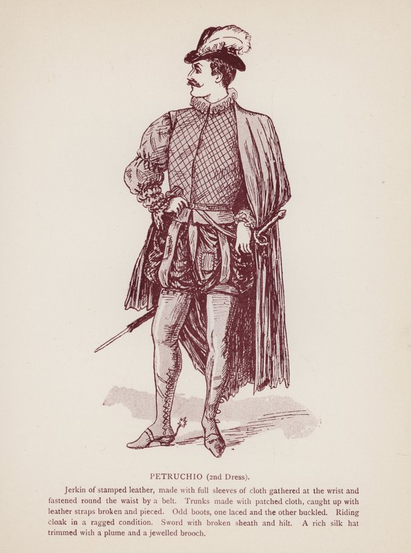 Shakespeares Der Widerspenstigen Zähmung: Petruchio, 2. Kostüm von English School