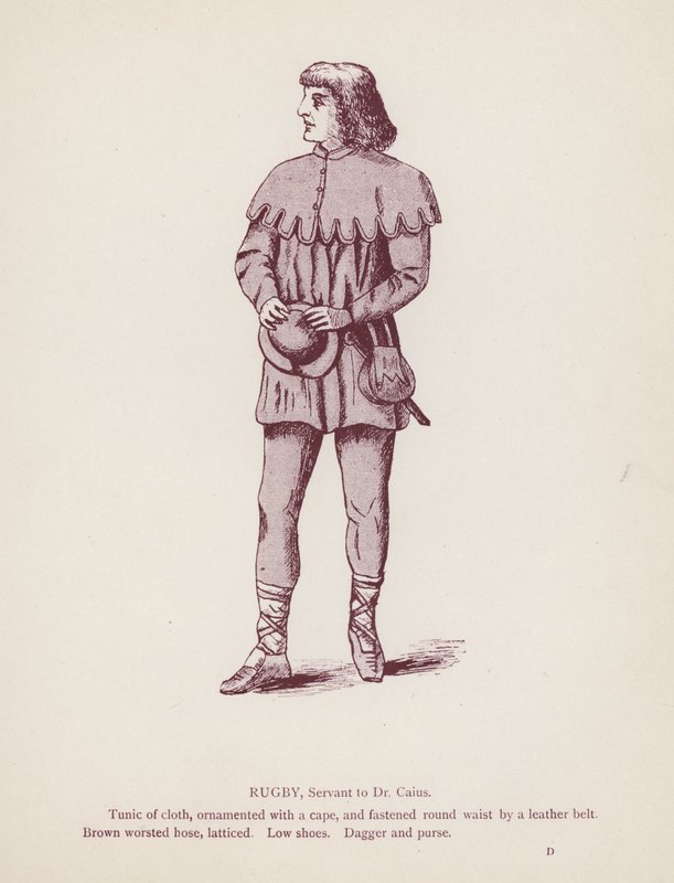 Shakespeares Die lustigen Weiber von Windsor: Rugby, Diener von Dr. Caius von English School