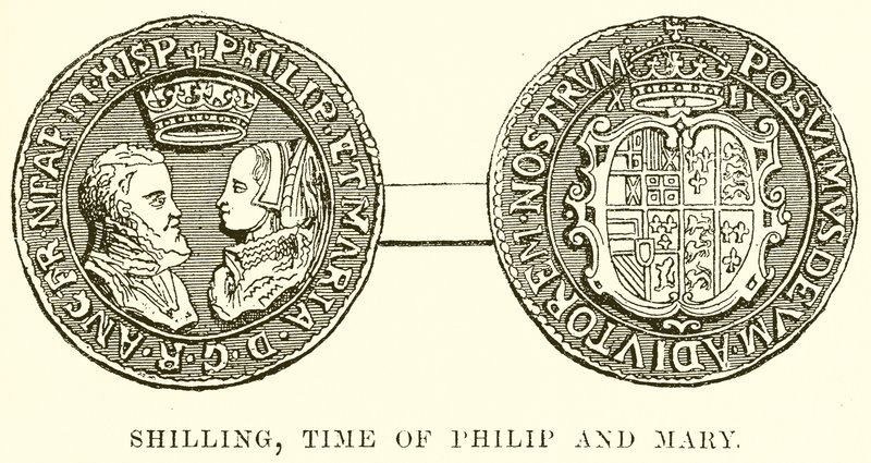 Schilling, Zeit von Philipp und Maria von English School