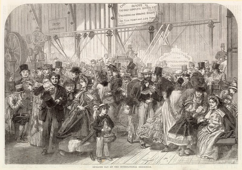 Schillingtag bei der Internationalen Ausstellung 1862 von English School