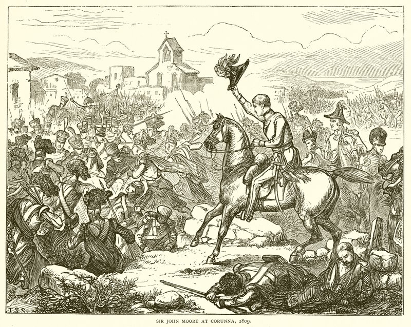 Sir John Moore in Corunna, 1809 von English School