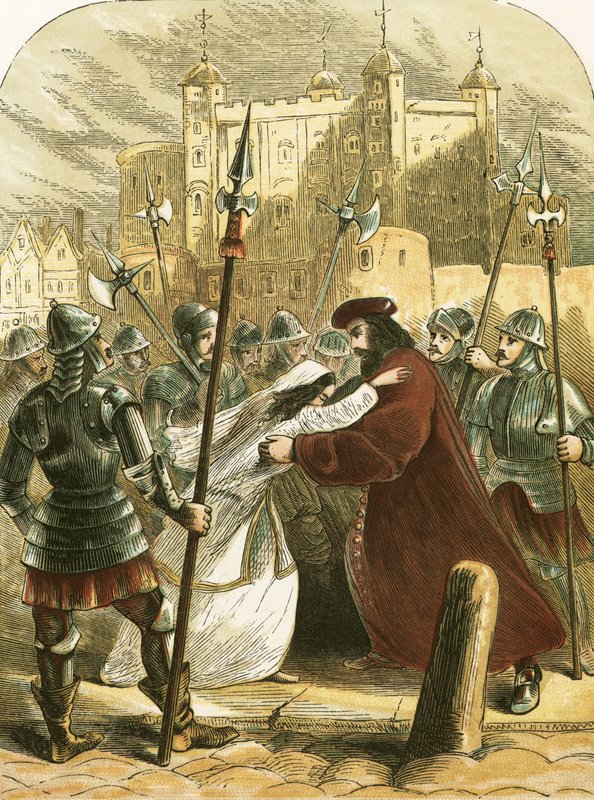Sir Thomas More auf dem Weg zur Hinrichtung von English School