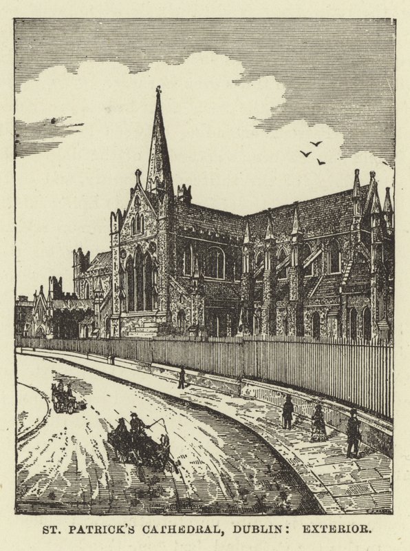 Kathedrale von St. Patrick, Dublin, Außenansicht von English School