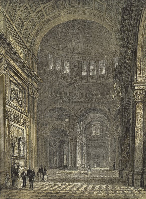 St. Pauls Kathedrale, Inneres der Kuppel, Blick zum nördlichen Querschiff von English School