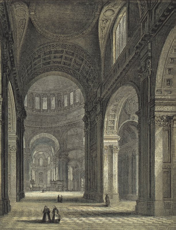 St. Pauls Kathedrale, das Kirchenschiff und der Chor von English School