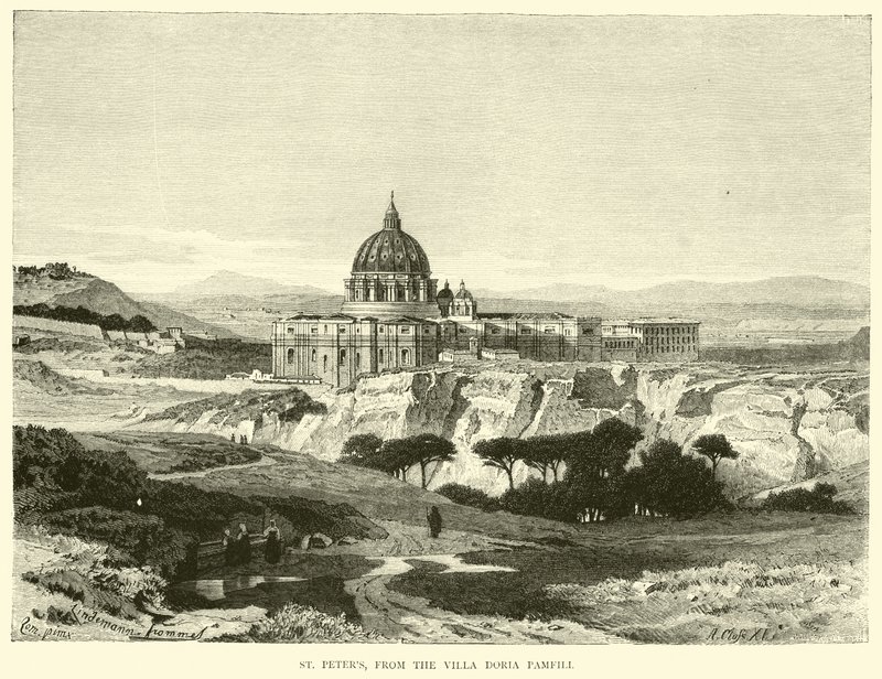 St. Peter, von der Villa Doria Pamfili von English School