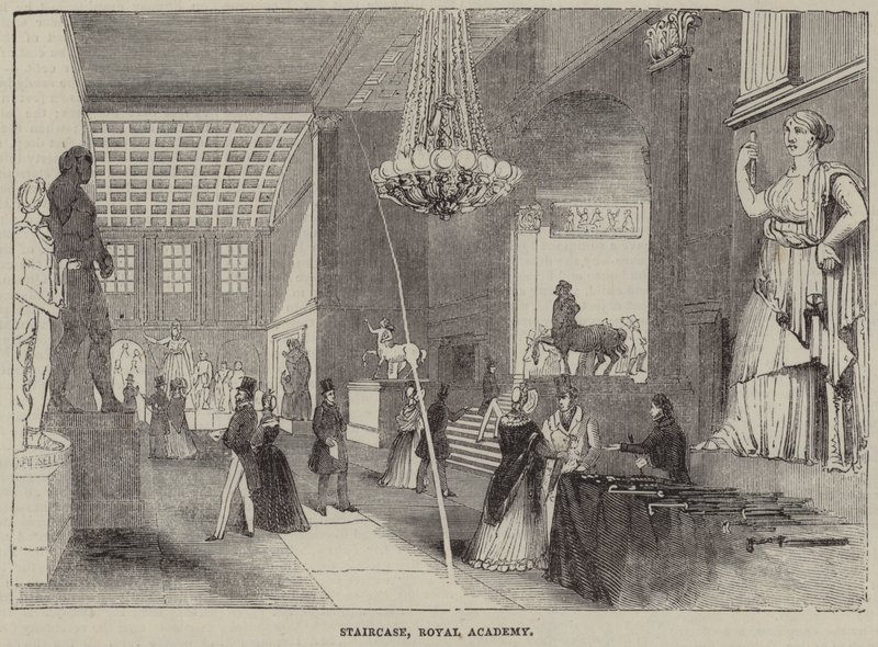 Treppe, Royal Academy, London von English School