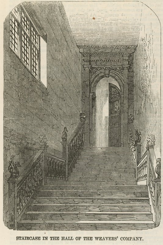 Treppe in der Halle der Weavers Company von English School