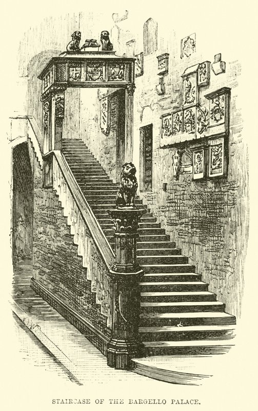 Treppe des Bargello-Palastes von English School