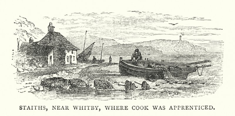 Staiths, in der Nähe von Whitby, wo Cook in die Lehre ging von English School