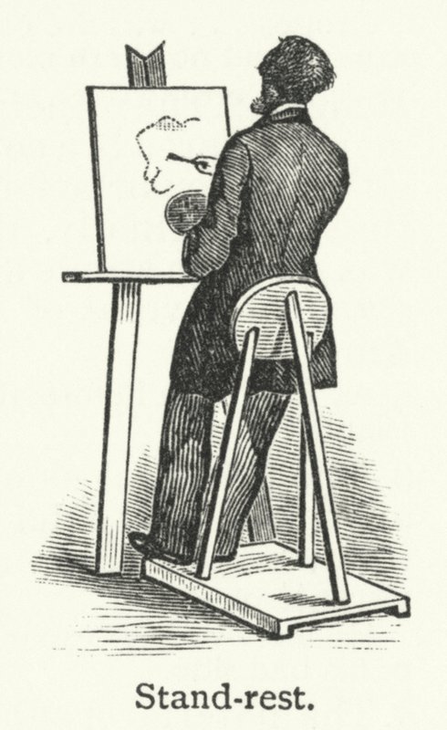 Ständer-Rest (Gravur) von English School