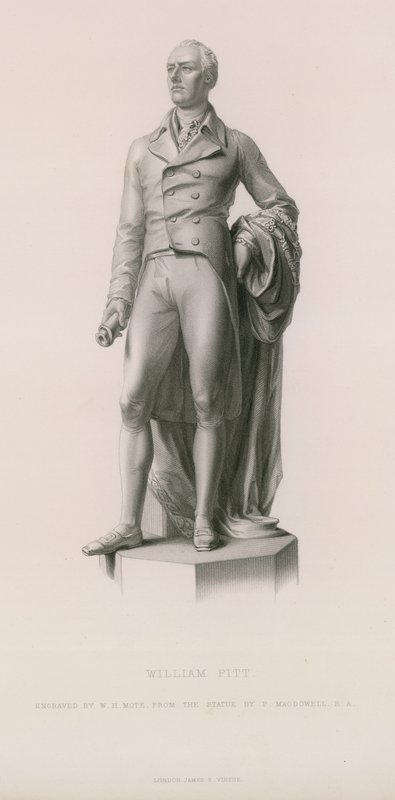 Statue von William Pitt von English School