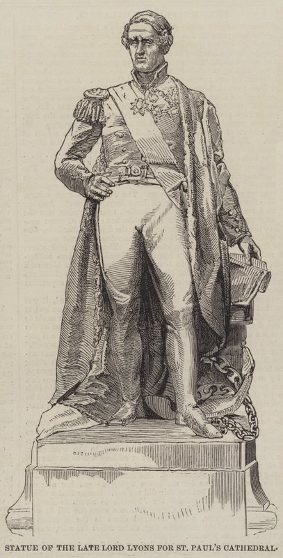 Statue des verstorbenen Lord Lyons für die St. Paul