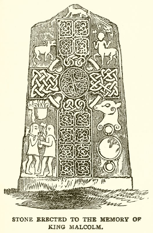 Stein zum Gedenken an König Malcolm von English School