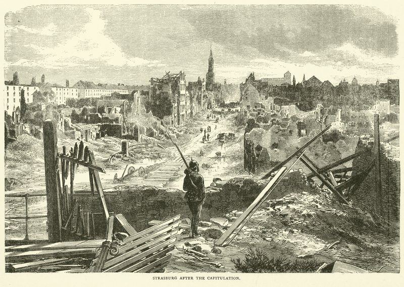 Straßburg nach der Kapitulation, September 1870 von English School