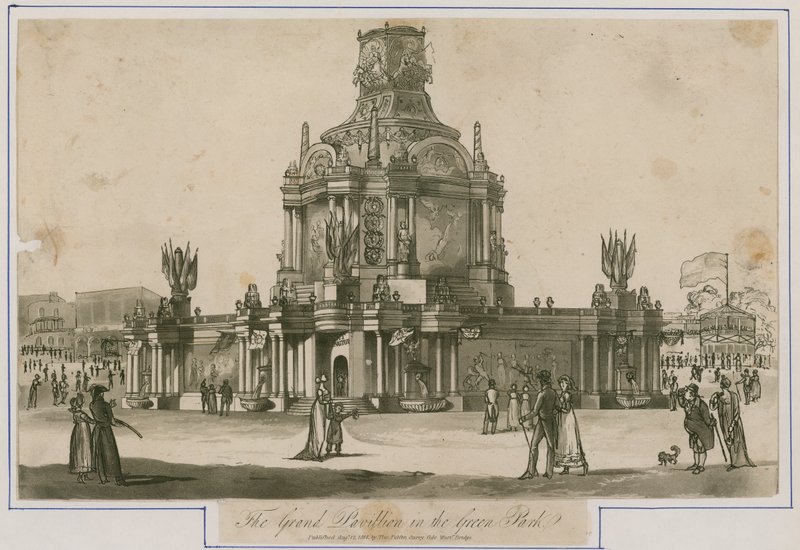 Tempel der Eintracht, errichtet für den Frieden von 1814 von English School