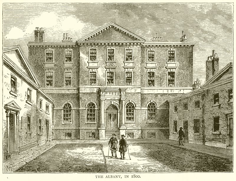 The Albany, im Jahr 1800 von English School