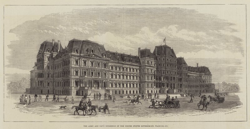 Die Armee- und Marinegebäude der US-Regierung, Washington von English School