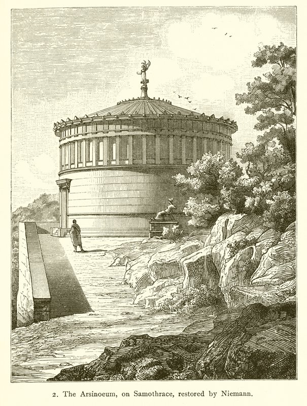 Das Arsinoeum auf Samothrake, restauriert von Nietmann von English School