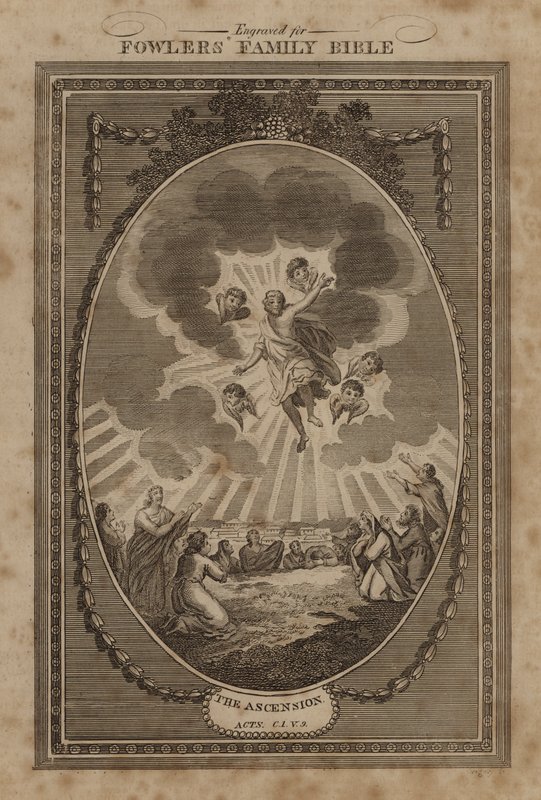 Die Himmelfahrt, Apostelgeschichte, Kapitel 1, Vers 9 von English School