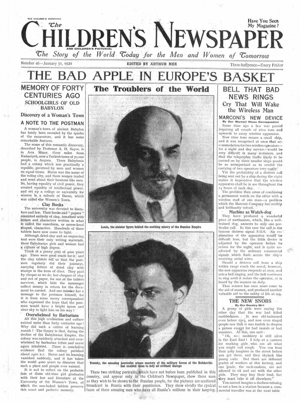 Der schlechte Apfel im Korb Europas, Titelseite von 