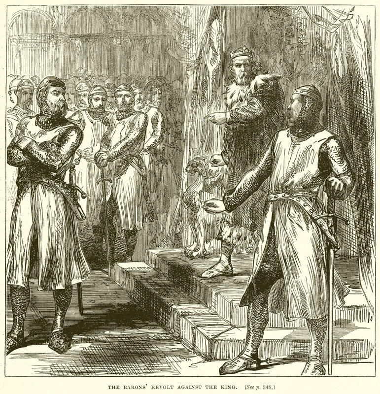 Die Revolte der Barone gegen den König von English School