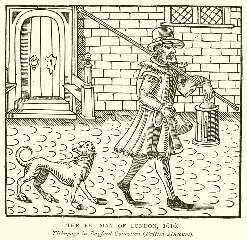 Der Nachtwächter von London, 1616 von English School