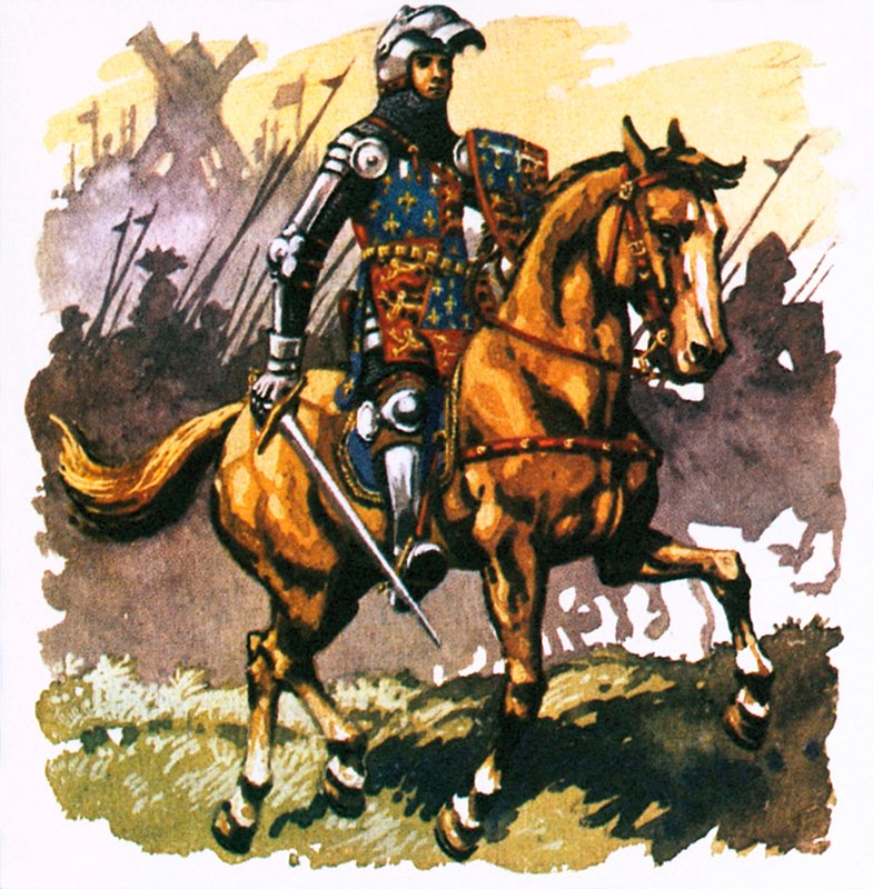 Die Rüstung des Schwarzen Prinzen von English School