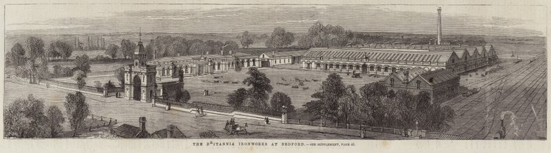 Die Britannia Eisenwerke in Bedford von English School