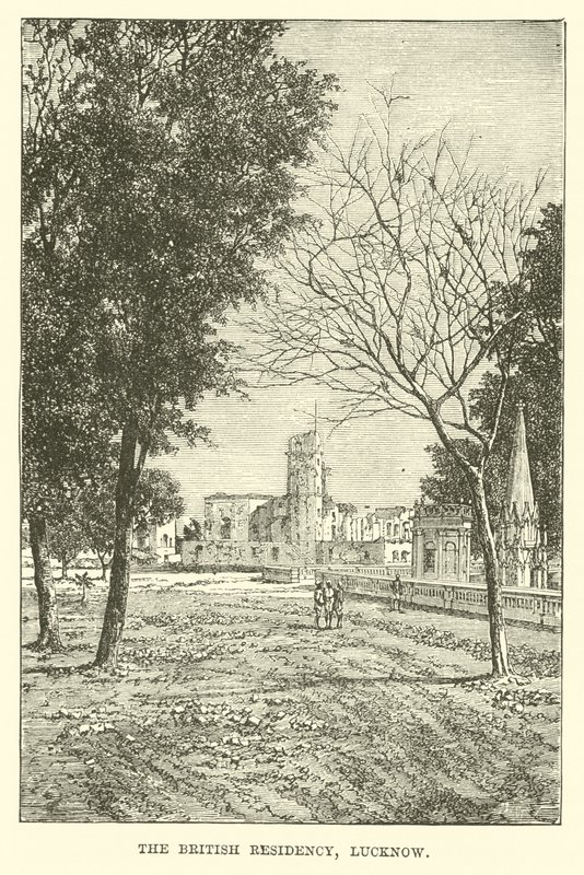 Die Britische Residenz, Lucknow von English School