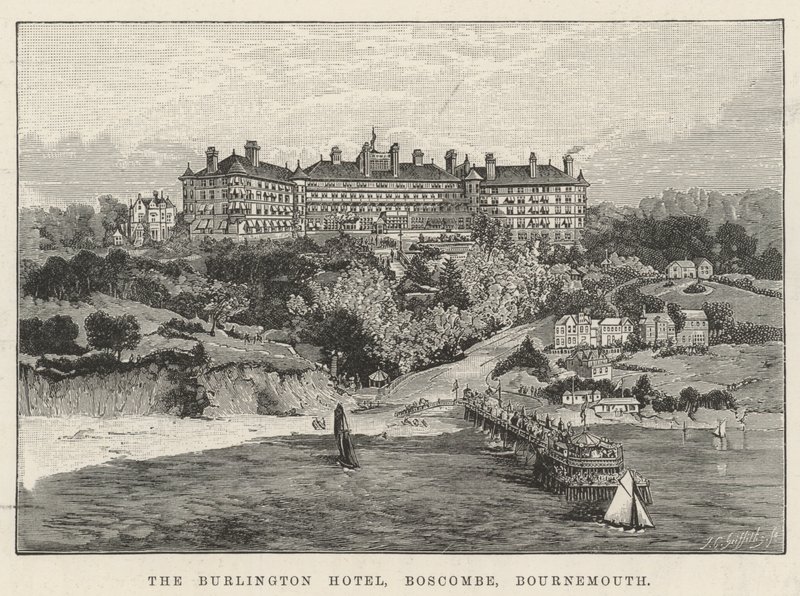 Das Burlington Hotel, Boscombe, Bournemouth von English School