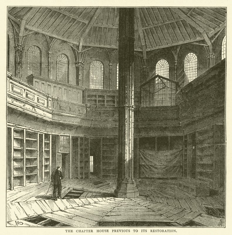 Das Kapitelhaus vor seiner Restaurierung von English School