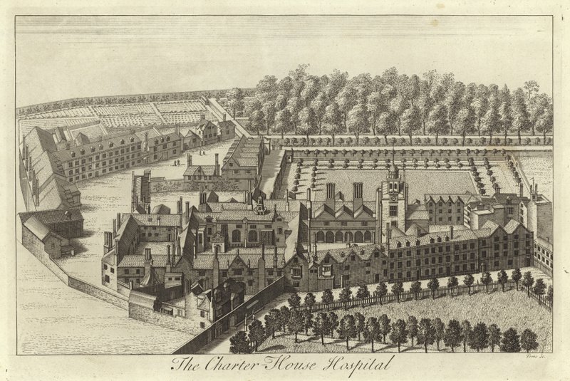 Das Charterhouse Hospital, London von English School