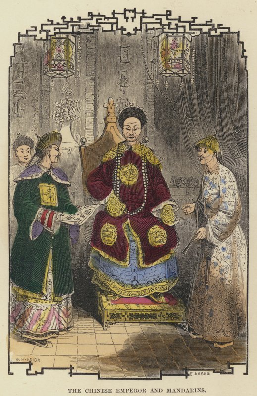 Der chinesische Kaiser und Mandarine von English School