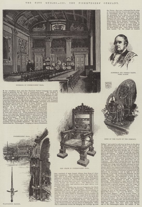 Die Stadtgilden, die Fischhändlergesellschaft von English School