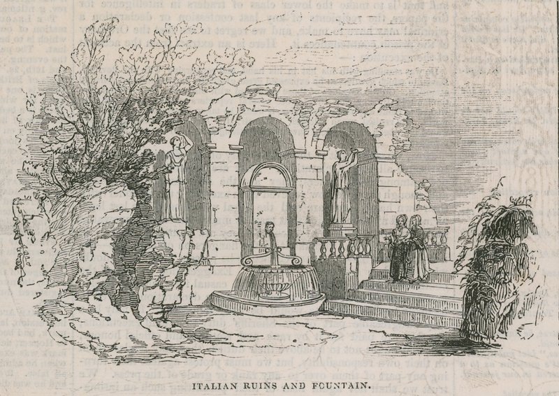 Das Kolosseum - Italienische Ruinen und Brunnen von English School