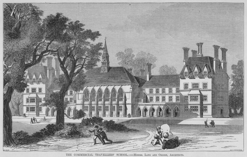 Die Schule der Handelsreisenden (Gravur) von English School